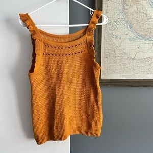 Mustard Madewell knit tank